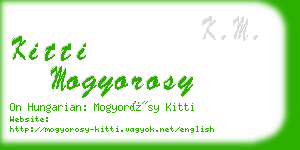 kitti mogyorosy business card